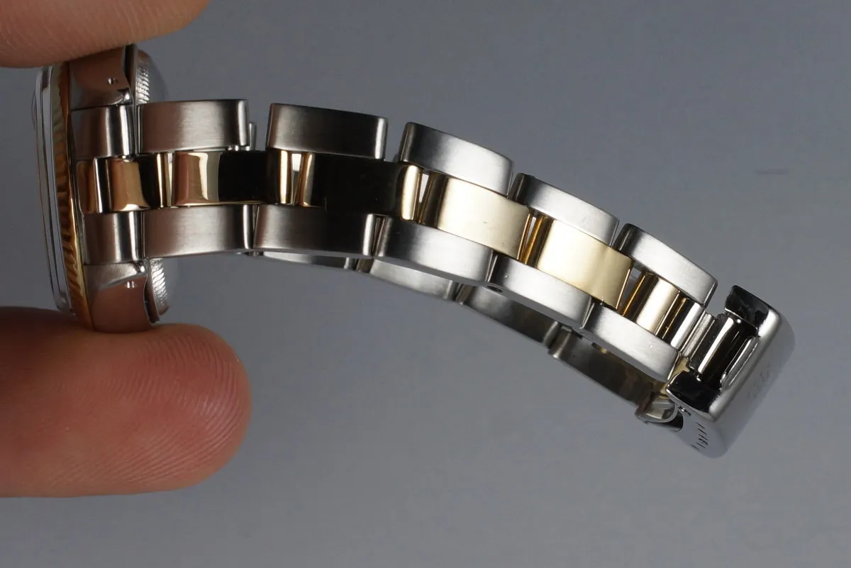 1978 Rolex Two Tone Ladies Date 6917 Champagne Tapestry Dial