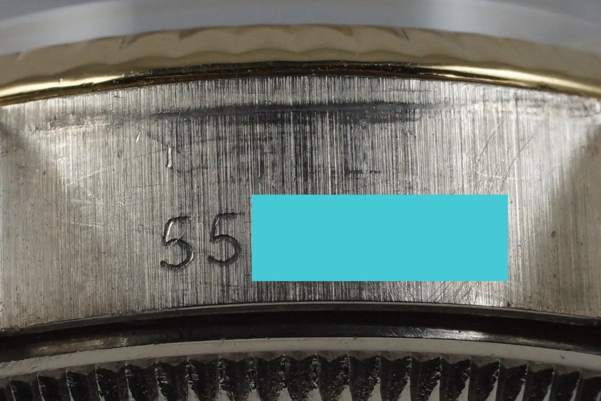 1978 Rolex Two Tone Ladies Date 6917 Champagne Tapestry Dial