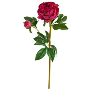 22" Peony Artificial Flower (Set of 3)