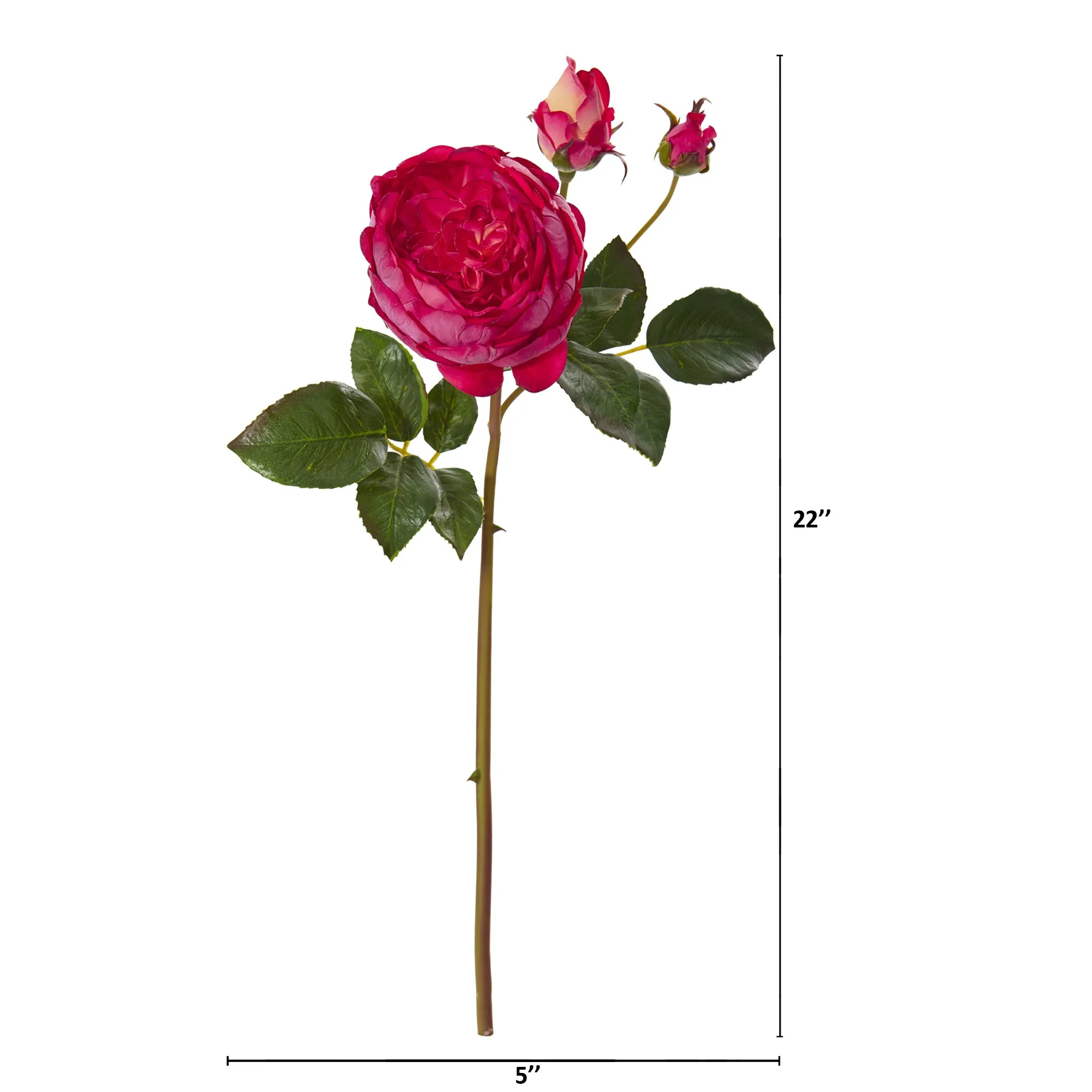 22" Rose Artificial Flower (Set of 6)