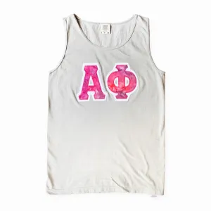 ALPHA PHI DOUBLE APPLIQUE TANK
