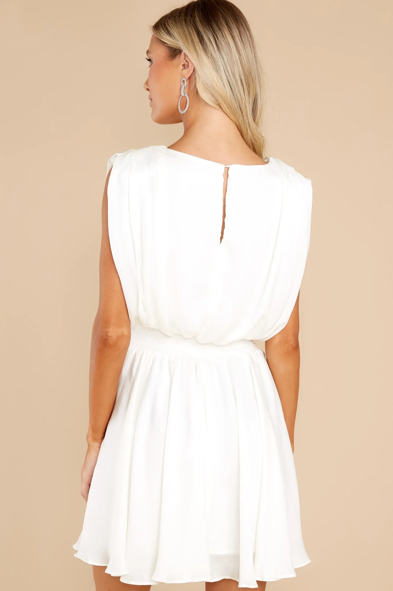 Always Believe Off White Dress