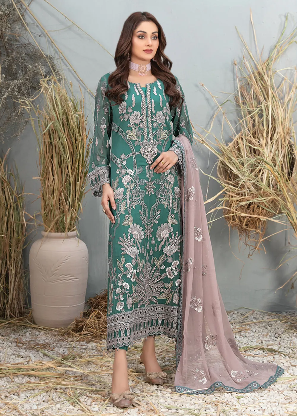 Arushi Formal Chiffon Collection '24 by Tawakkal Fabrics | D - 9877