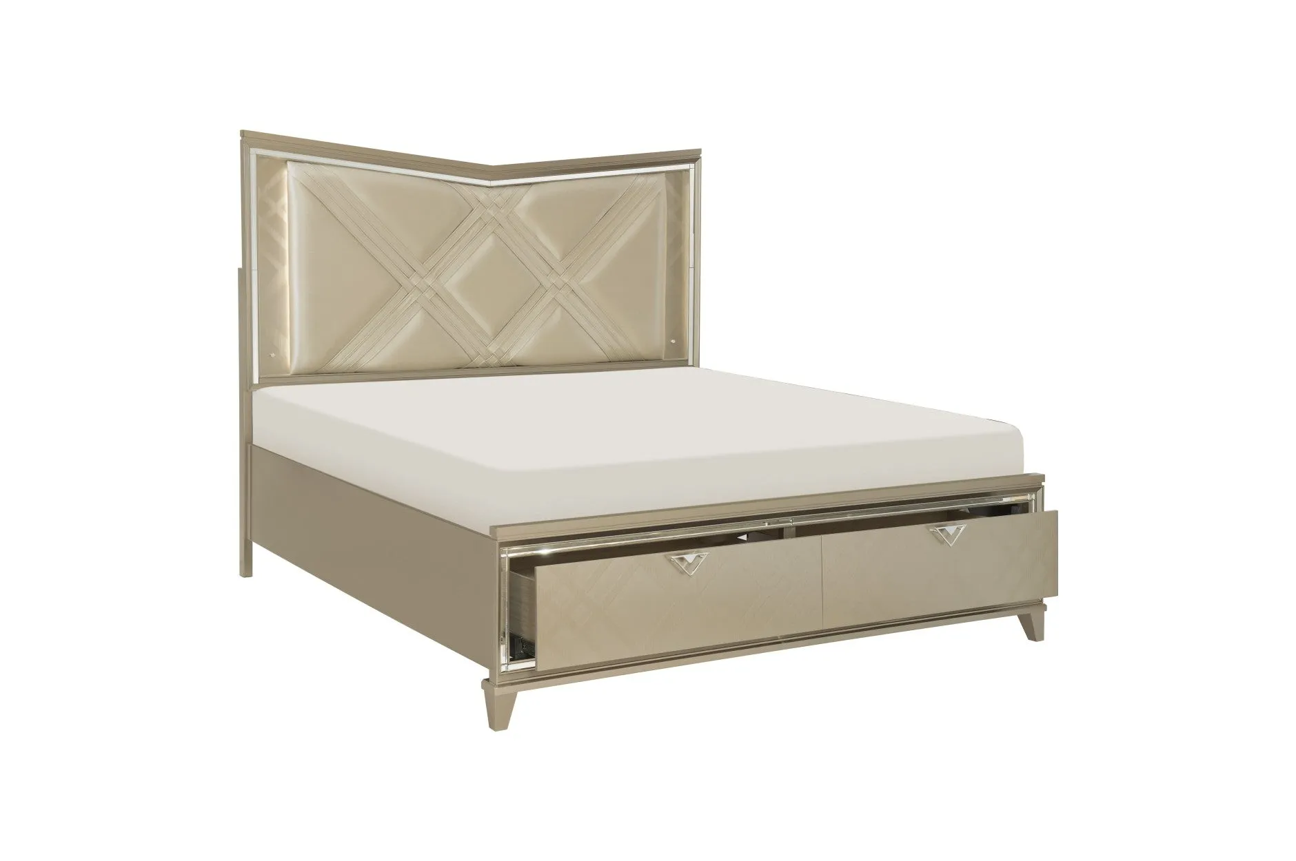 Bijou Bedroom Collection w/ LED back-lighting