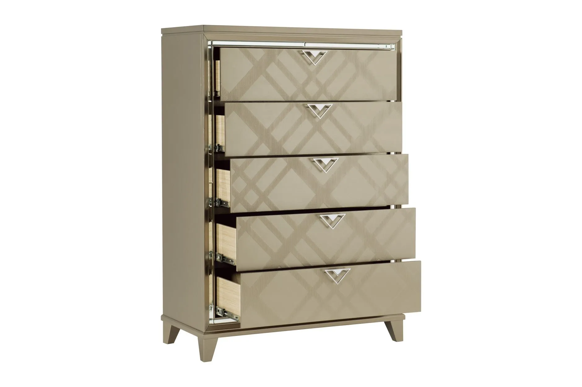 Bijou Bedroom Collection w/ LED back-lighting