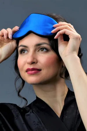 BlisSsleep 100% Silk Sleep Eye Pads Mask in Royal Blue