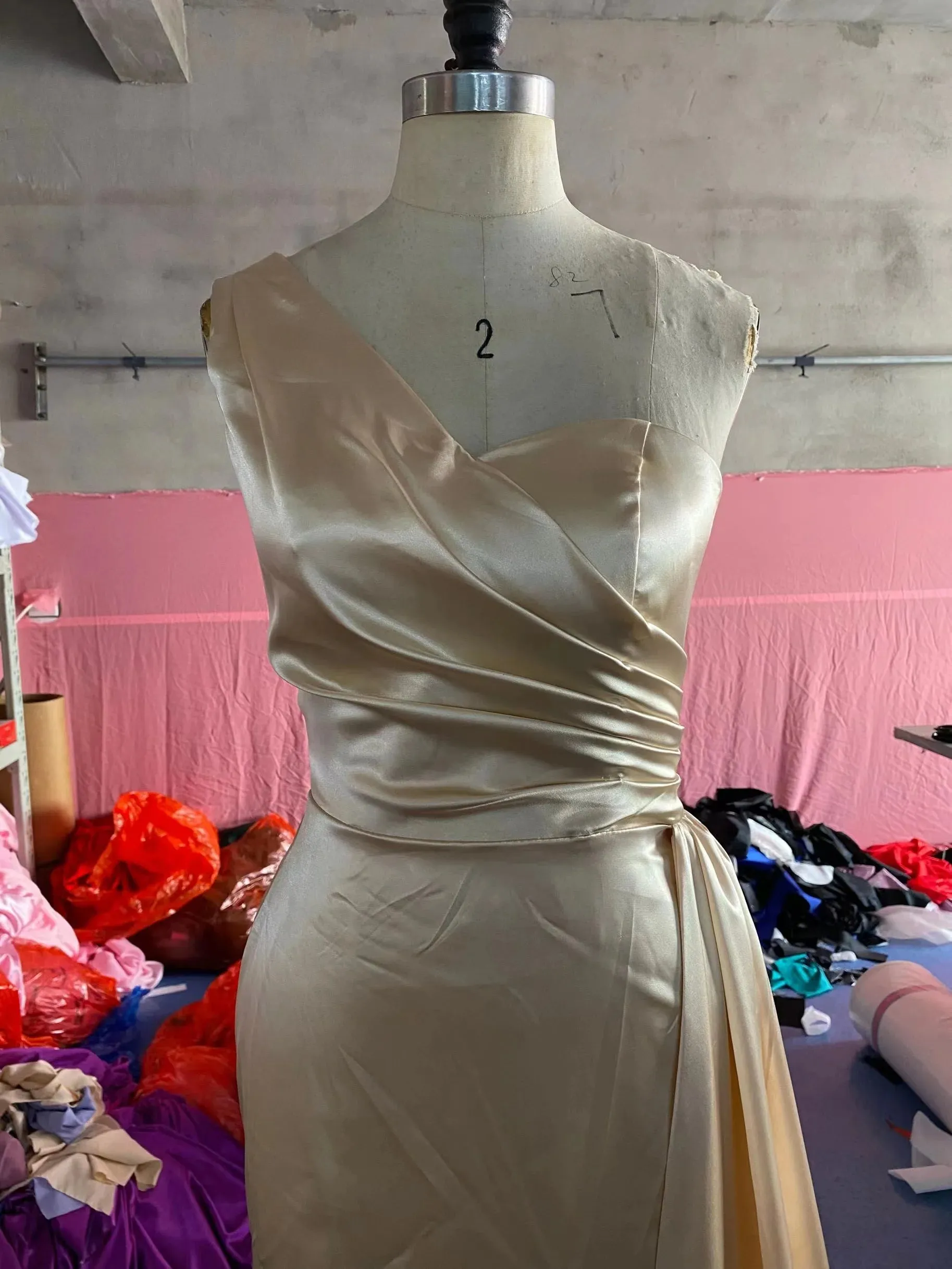 Bridesmaid Dresses Sweetheart One Shoulder Spandex Satin Mermaid Bridesmaid Dresses Lace Up Back Wedding Party Bridesmaid Gowns