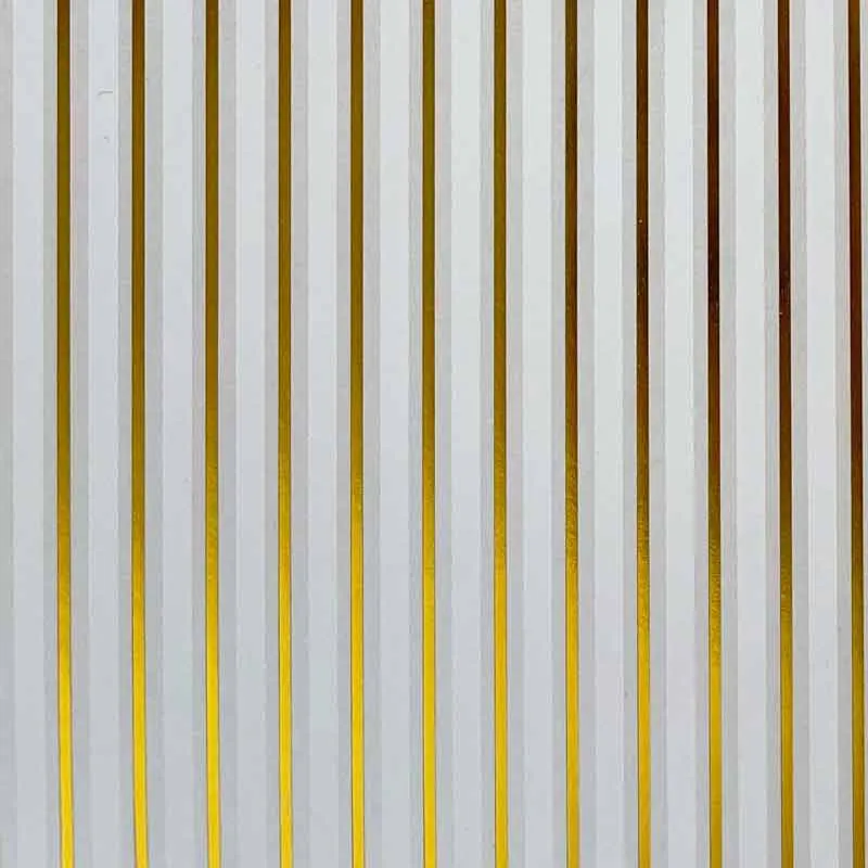Cheltenham Stripes Ivory Lustre Gold Paper