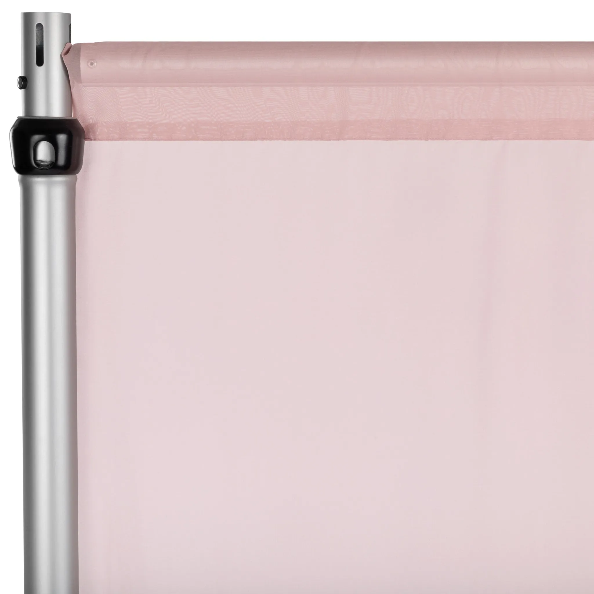 Chiffon Curtain Drape 10ft H x 58" W Panel - Dusty Rose/Mauve