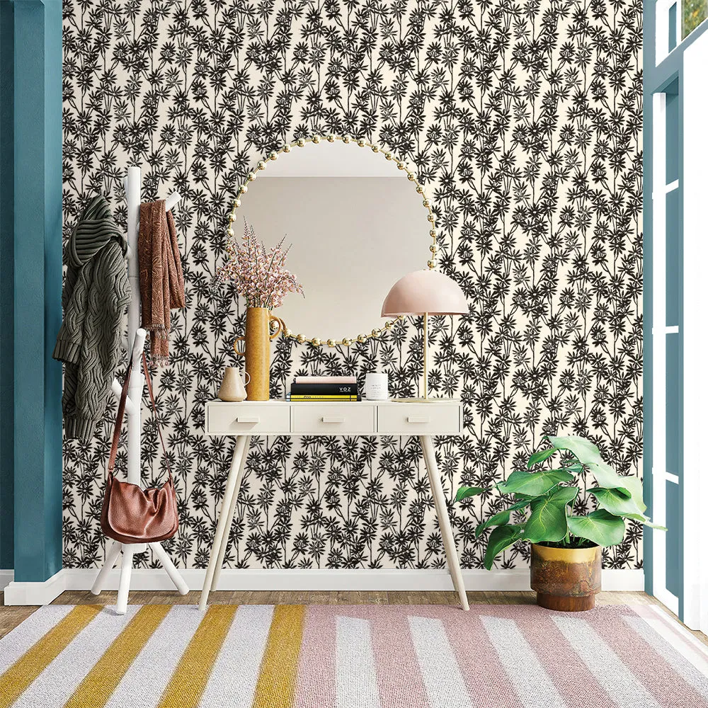 Daisy Bloom Peel and Stick Wallpaper By Novogratz