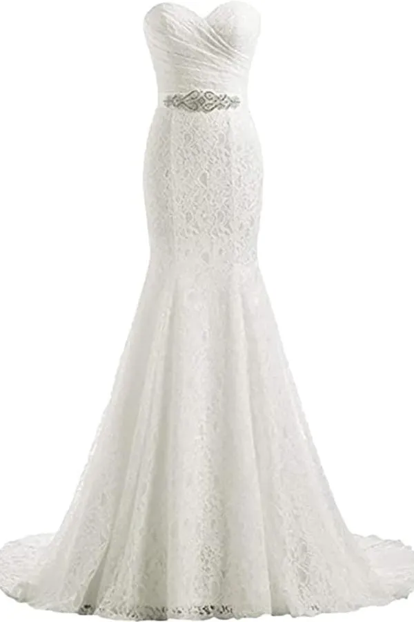 Elegant Mermaid Wedding Dresses Sweetheart Wedding Gowns WD720