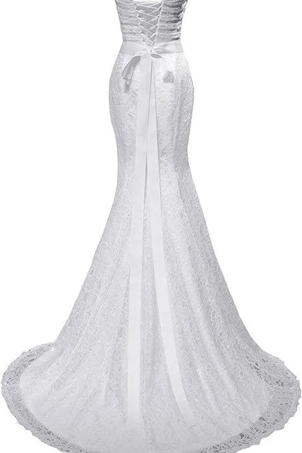 Elegant Mermaid Wedding Dresses Sweetheart Wedding Gowns WD720