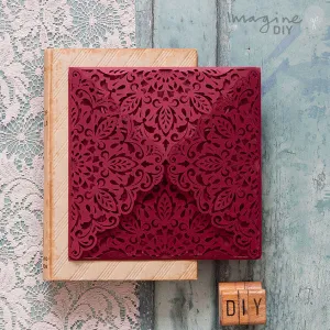 Georgia Wedding Invitation - Wine (Burgundy)