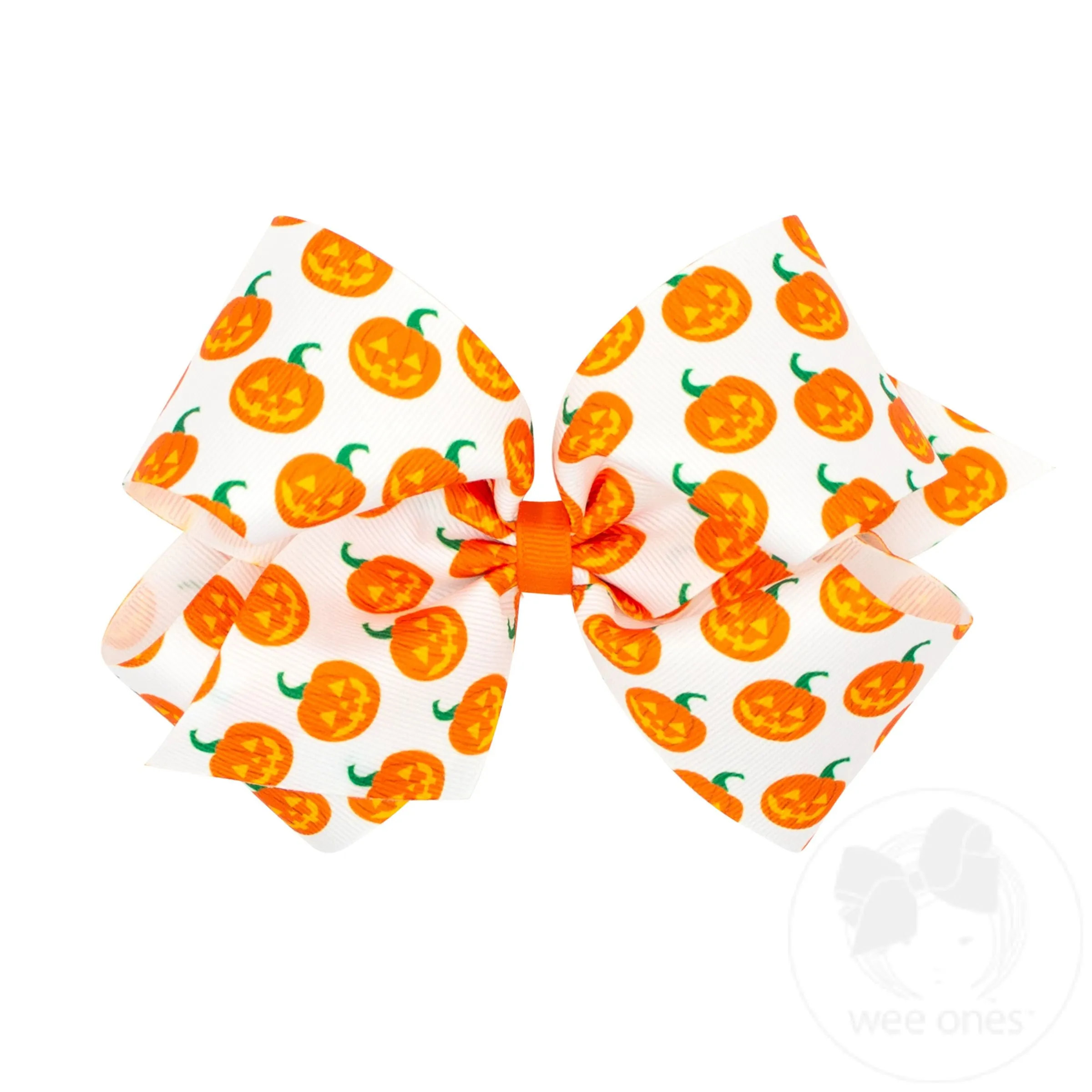 King Halloween-themed Printed Grosgrain Hair Bow