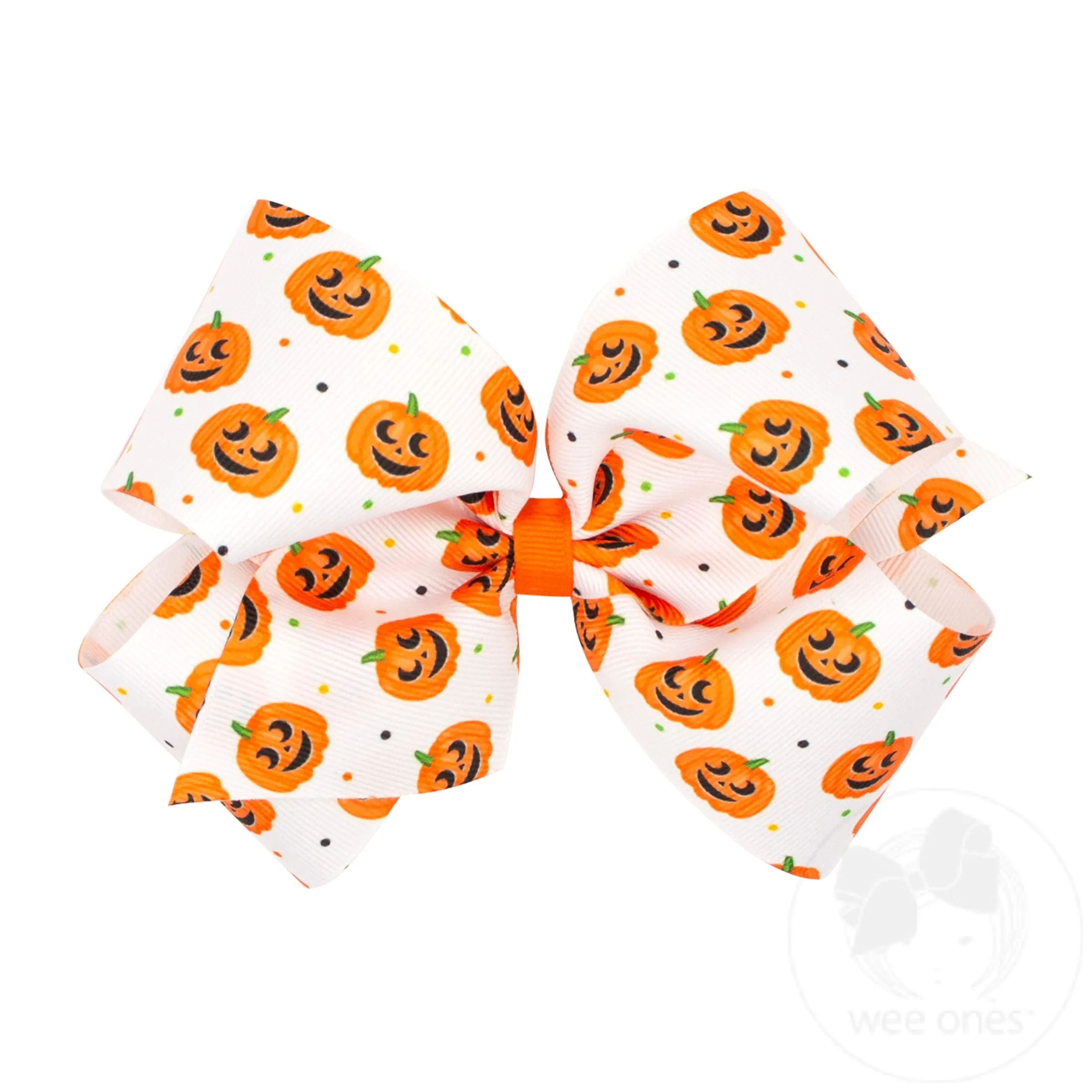 King Halloween-themed Printed Grosgrain Hair Bow