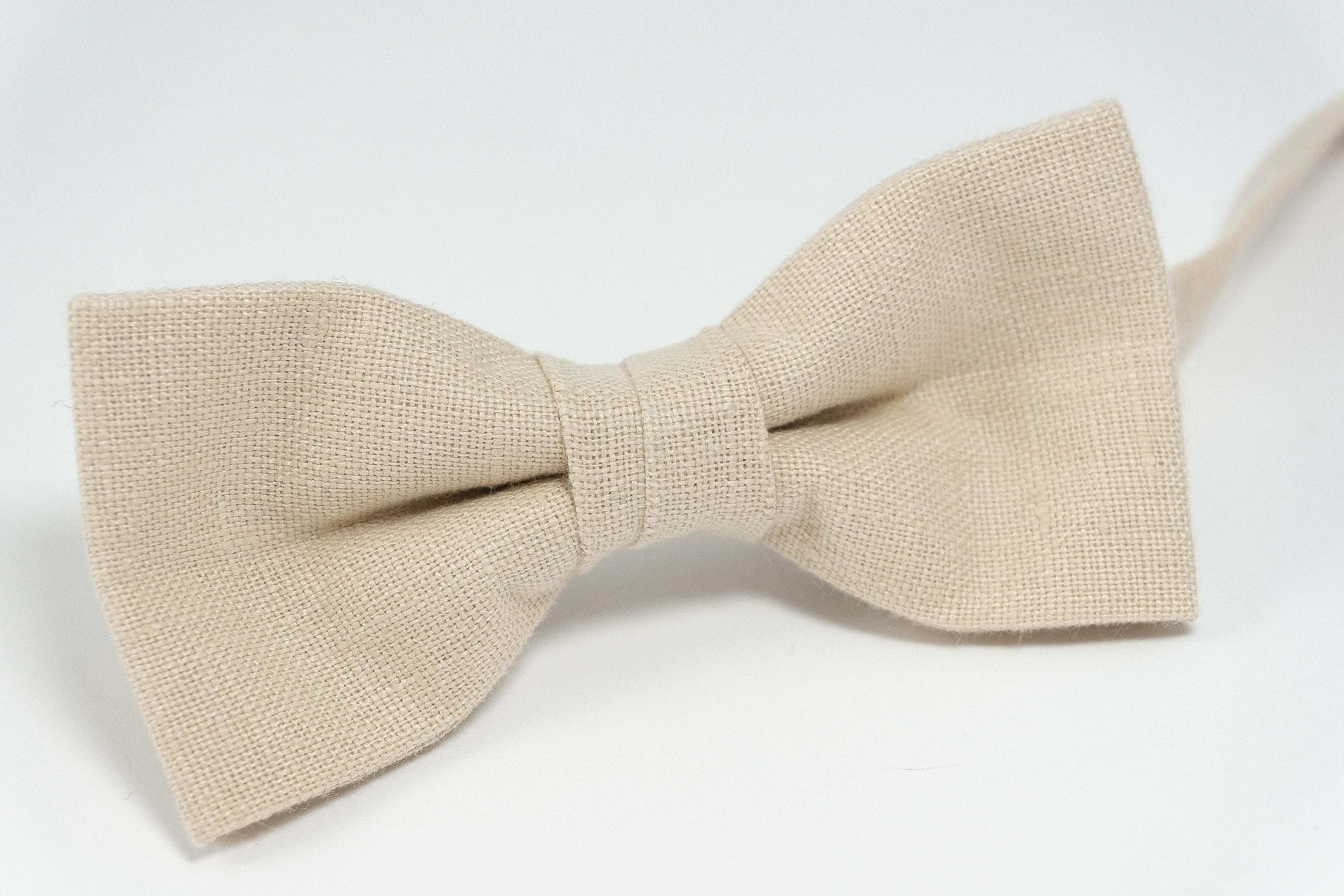 Light Sand color bow tie | Sand wedding bow ties for groomsmen