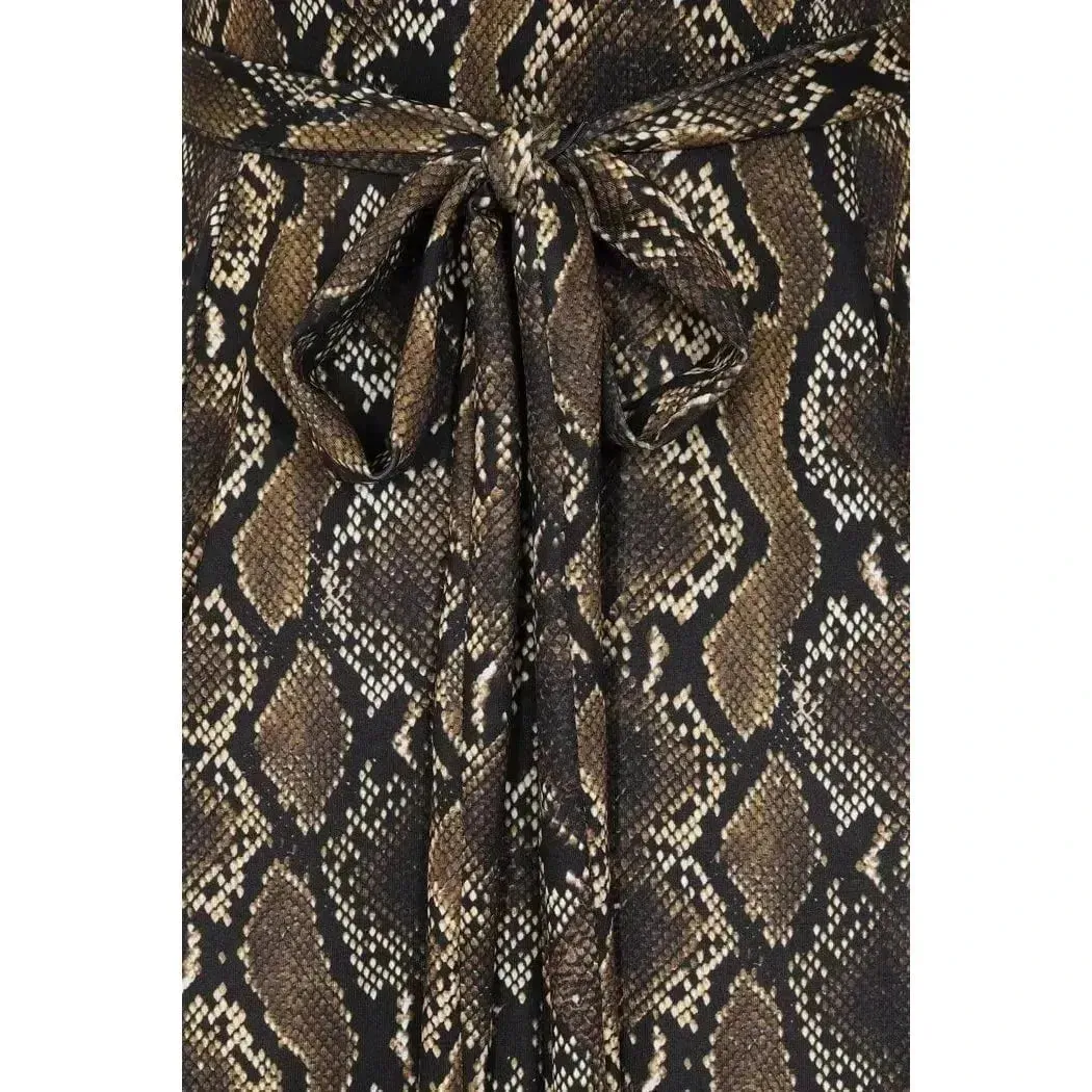 Lyra Dress - Classic Snake Print