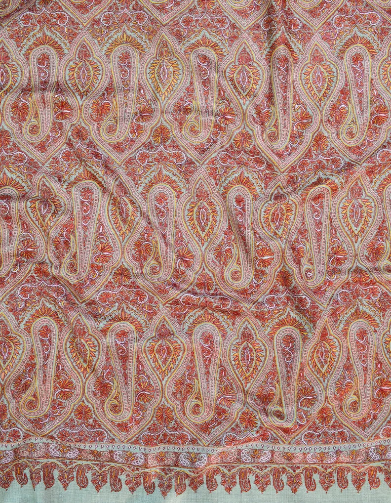 natural jamma embroidery pashmina shawl 8375