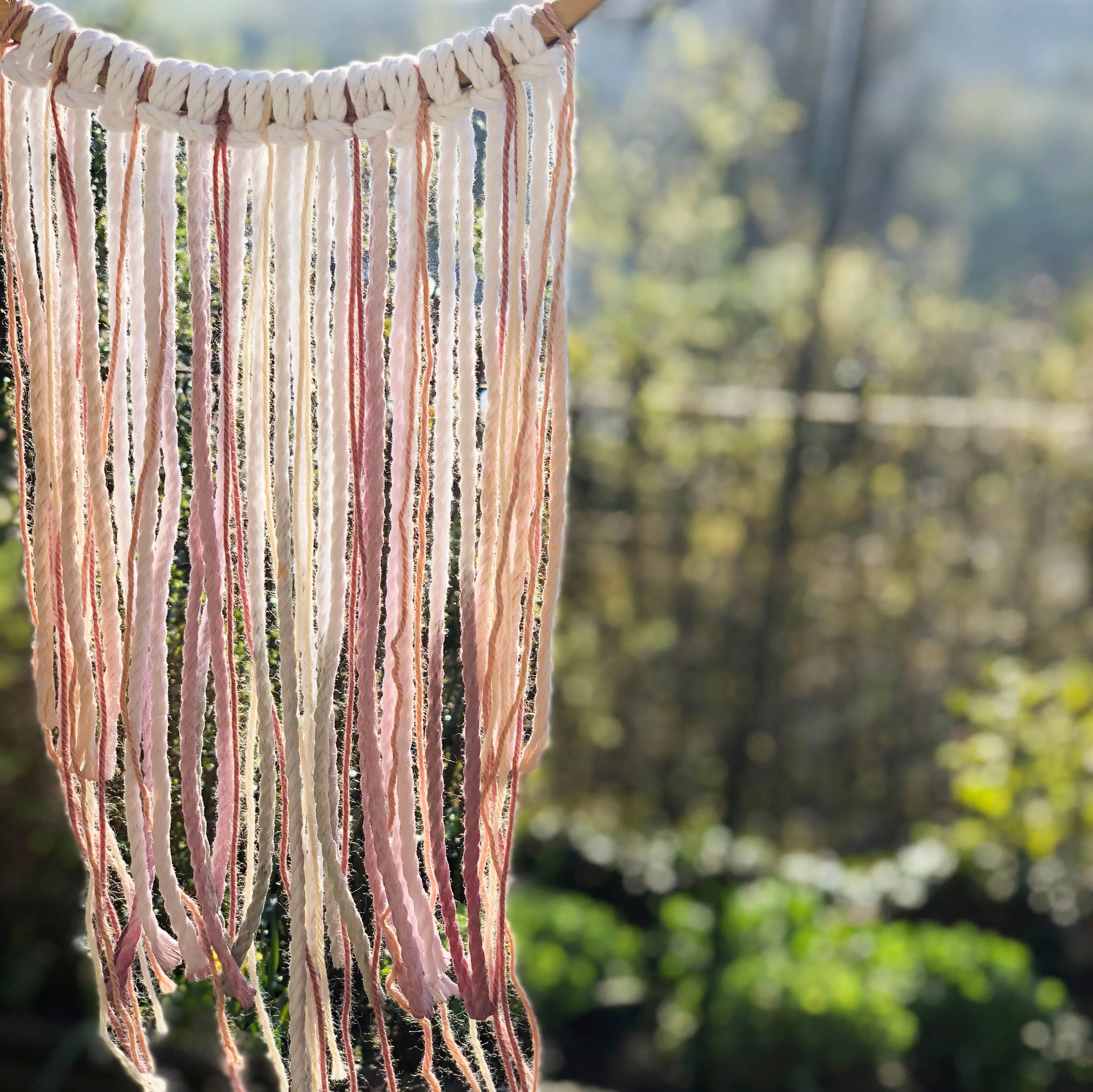Personalised Wedding Boho Fringe Hoop