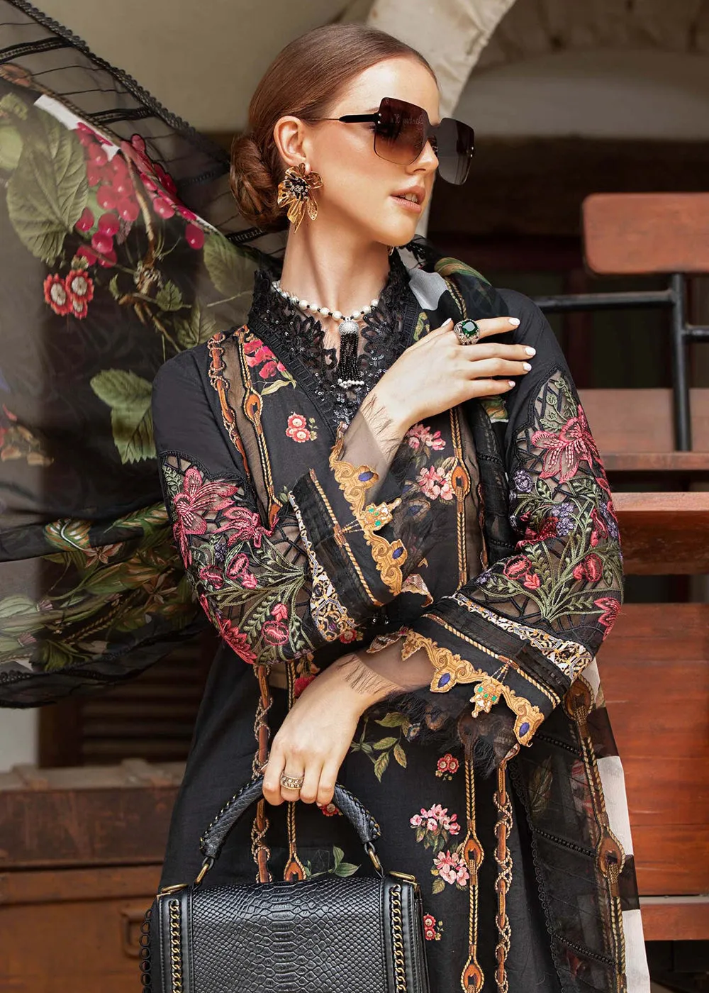 Printed Lawn Suit - Maria B - M.Prints Eid Collection 2023 - MPT-1806-B