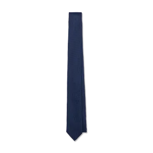 Silk Grenadine Tie in Marine Blue