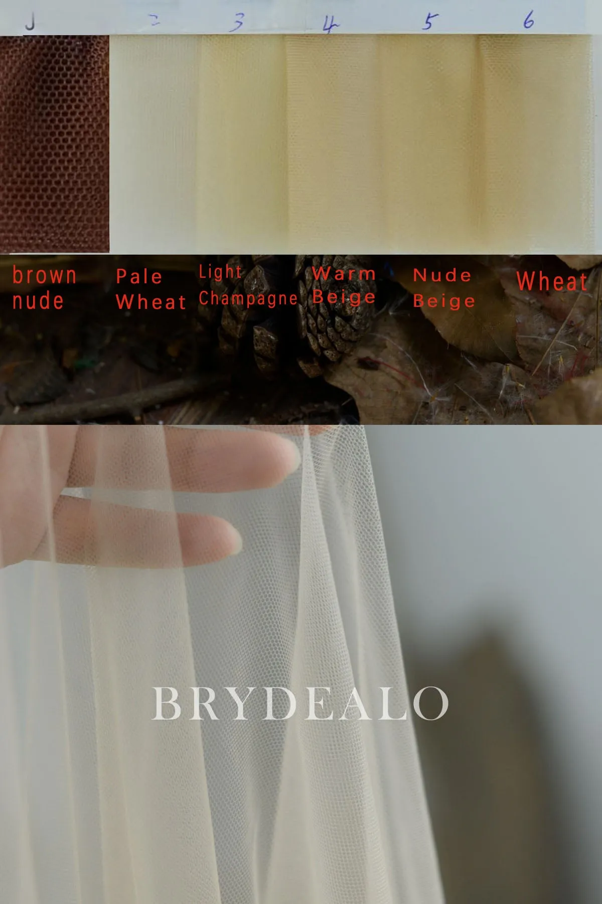 Skin Tones Mesh Fabric | Sheer Nude Shades Tulle Online