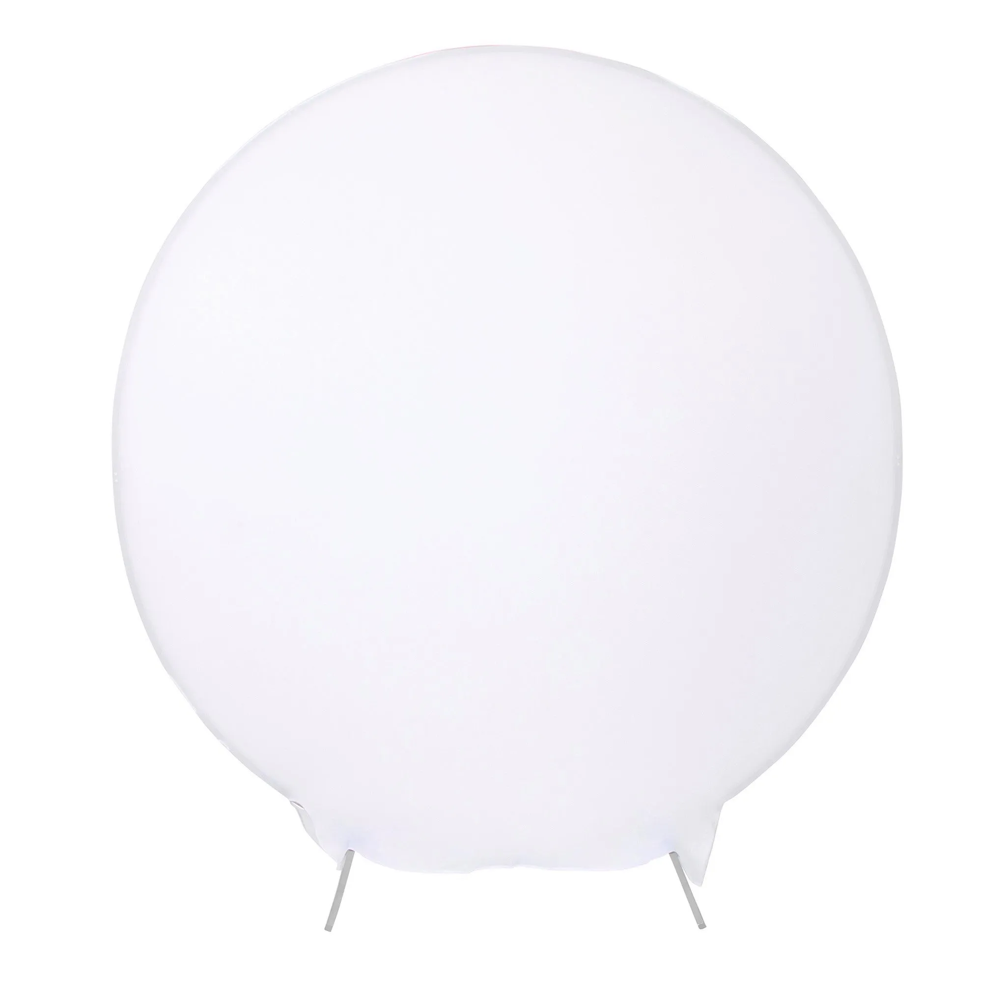 Spandex Arch Cover for Round 7.5 ft Wedding Arch Stand  - White