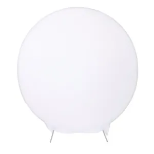 Spandex Arch Cover for Round 7.5 ft Wedding Arch Stand  - White