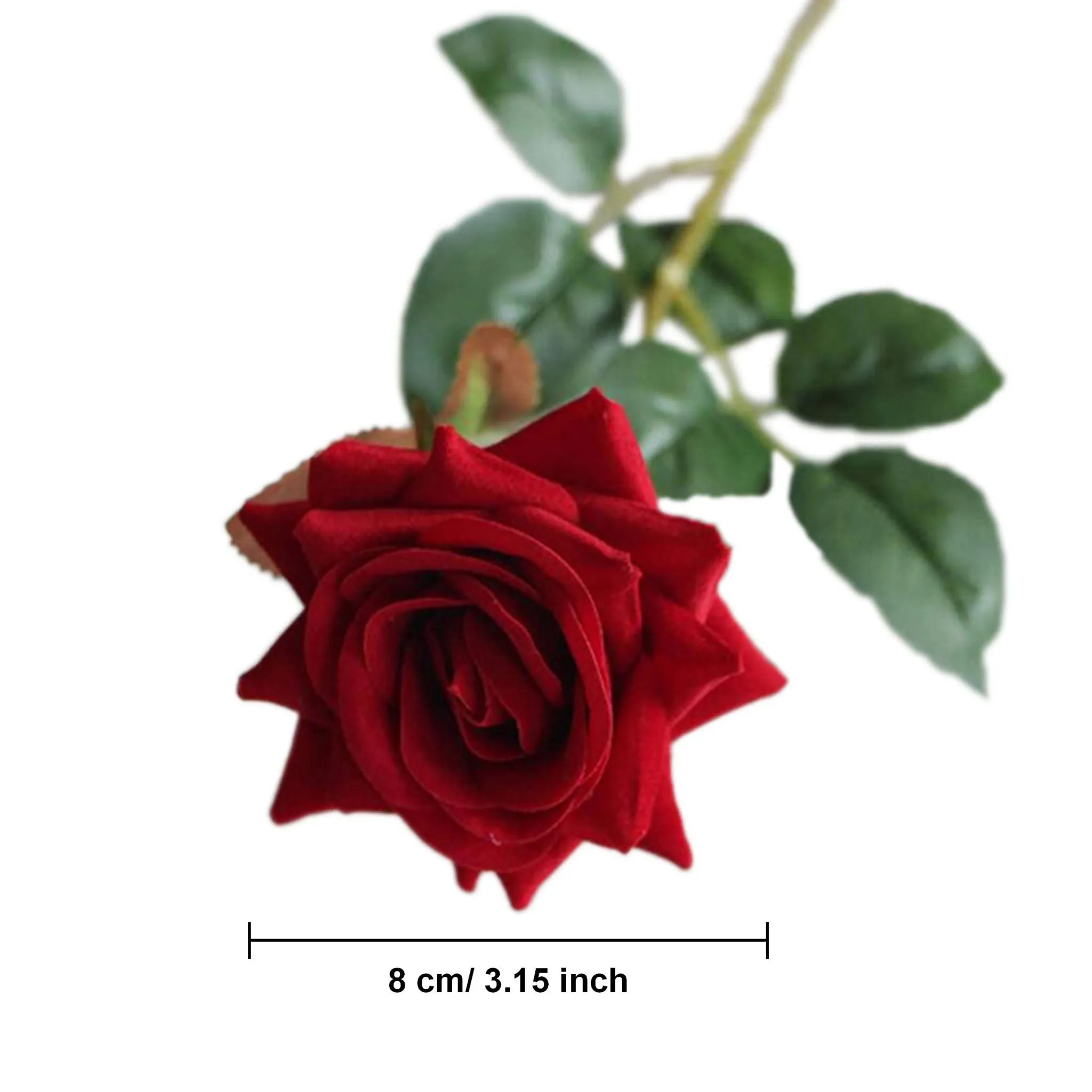 Velvet Rose Flowers Artificial Wedding Floral Arrangement Home Decor Velvet Flowers