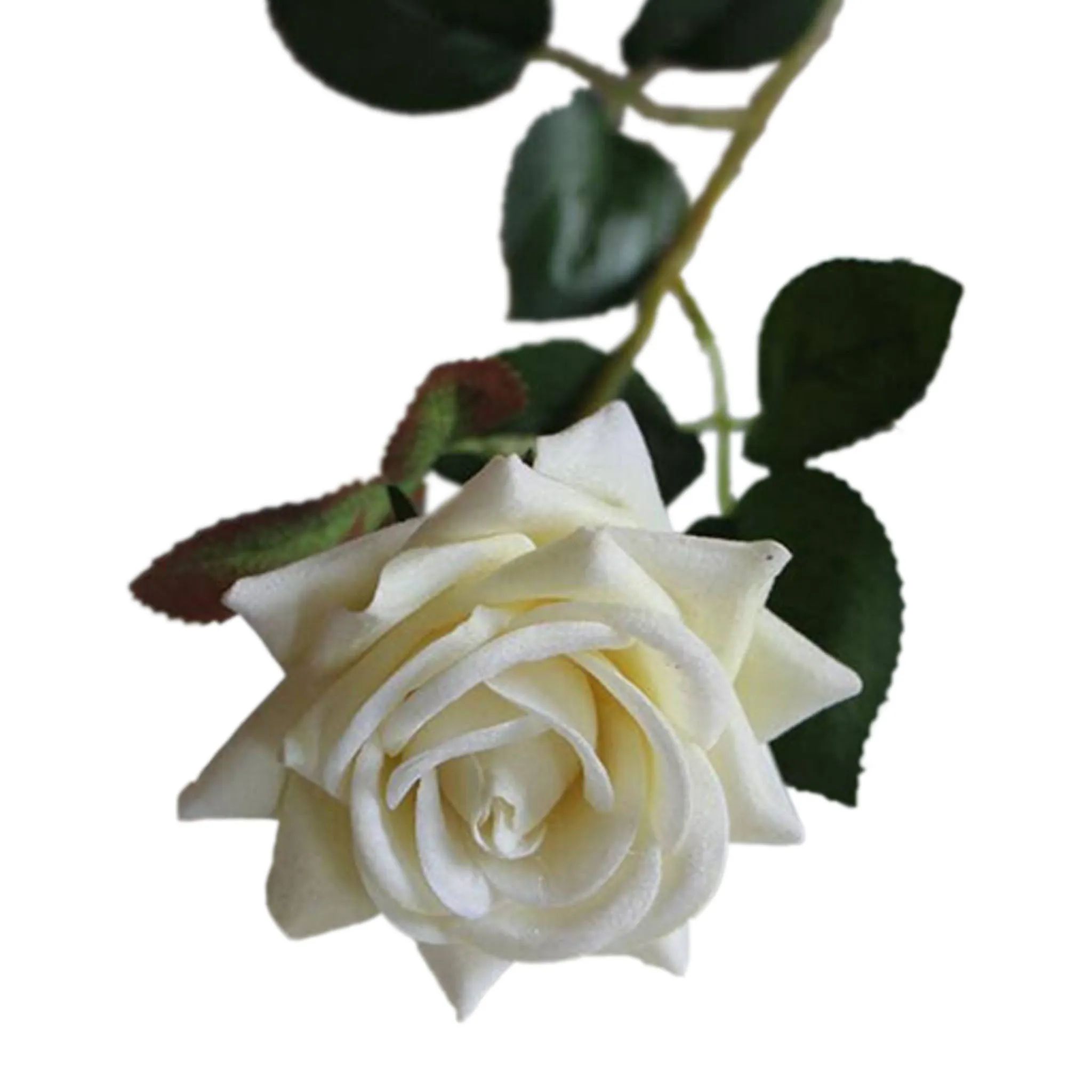Velvet Rose Flowers Artificial Wedding Floral Arrangement Home Decor Velvet Flowers