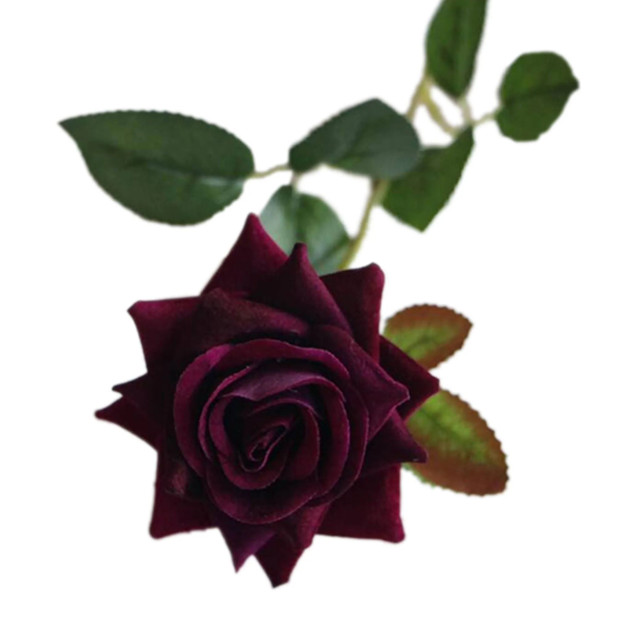 Velvet Rose Flowers Artificial Wedding Floral Arrangement Home Decor Velvet Flowers