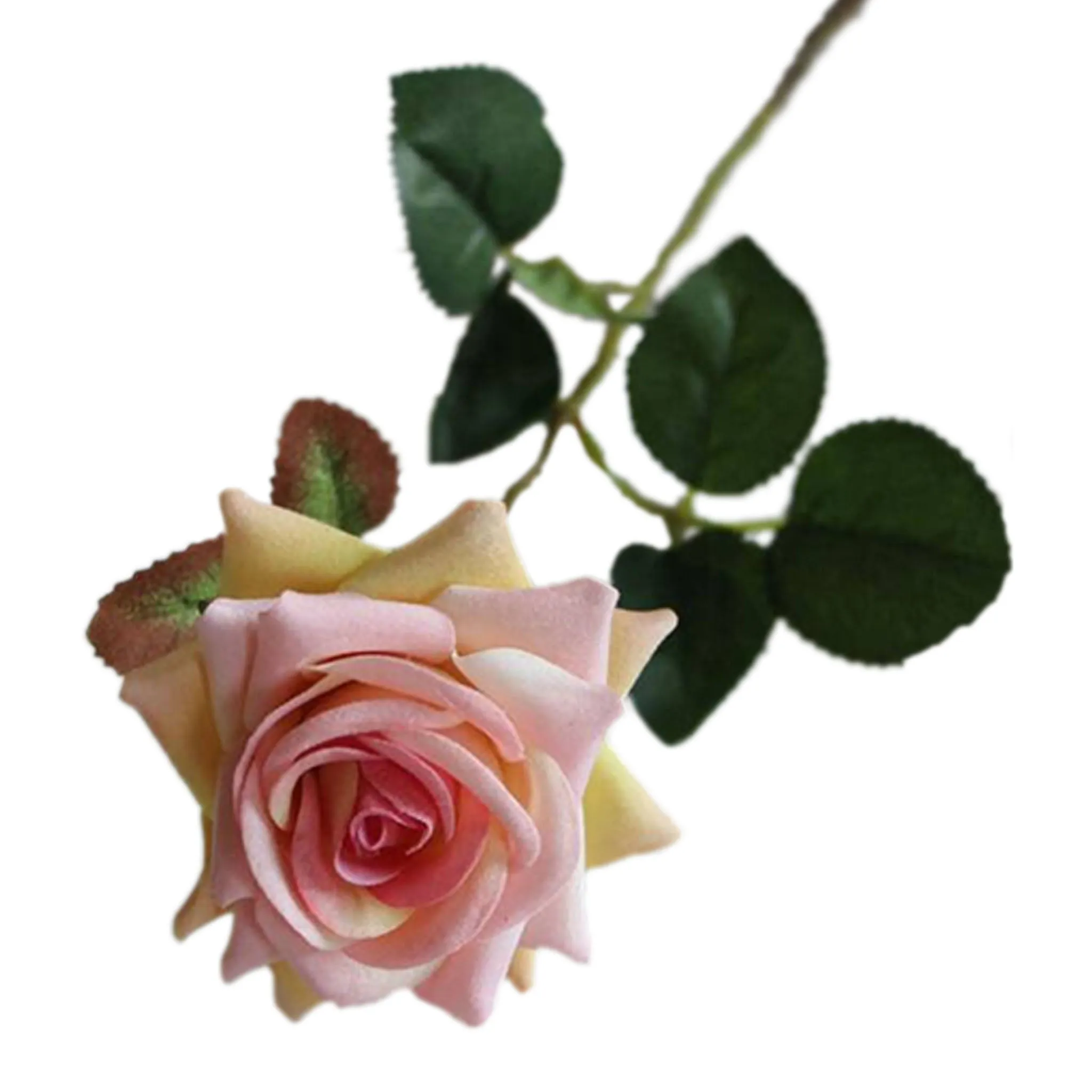 Velvet Rose Flowers Artificial Wedding Floral Arrangement Home Decor Velvet Flowers
