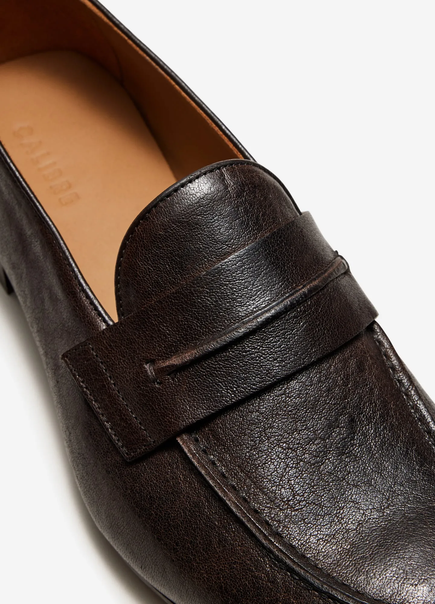 Vintage Leather Loafer Chocolate