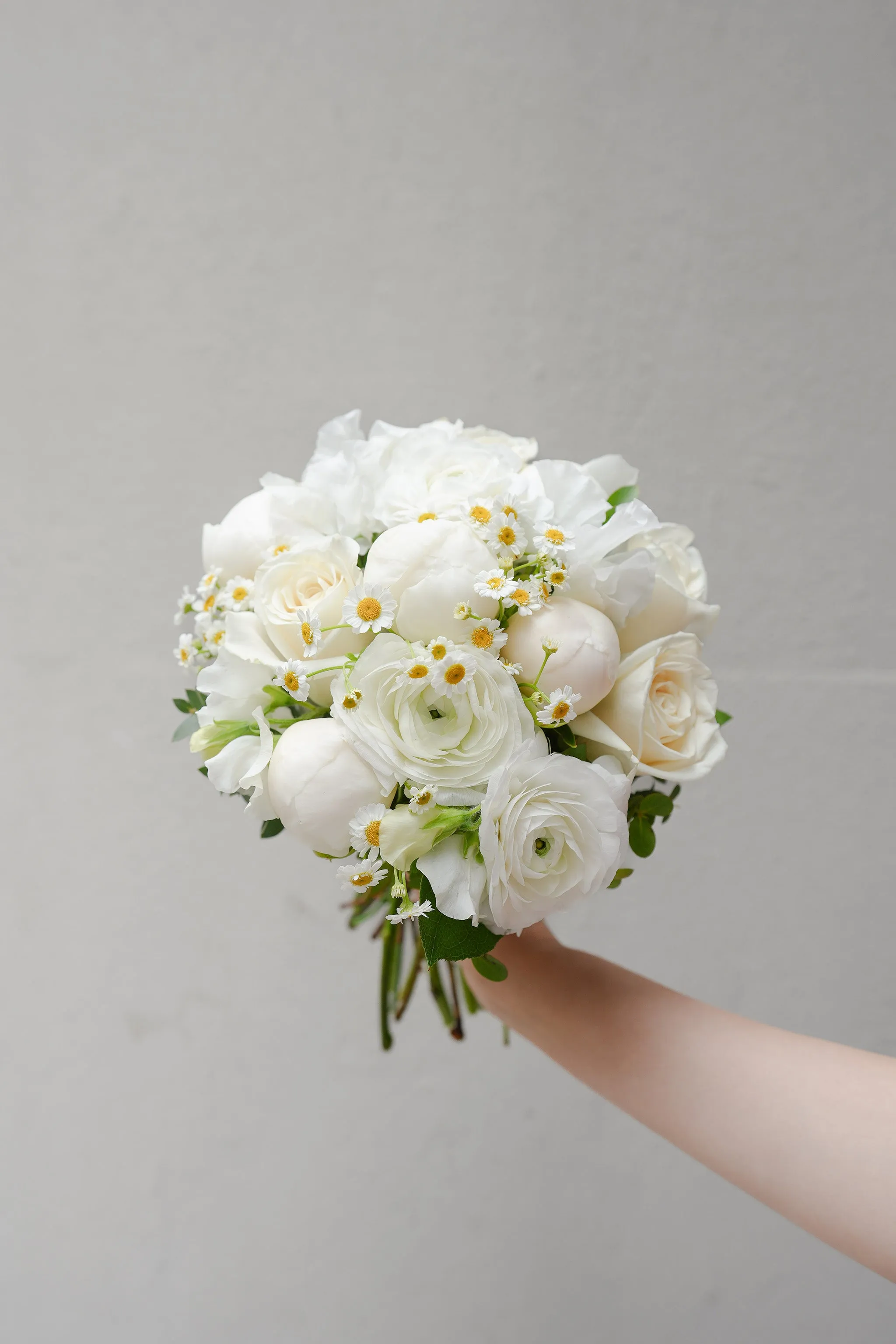 White Peony & Rose Bouquet